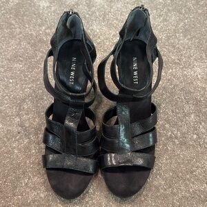 Nine West Black Strappy Sandal